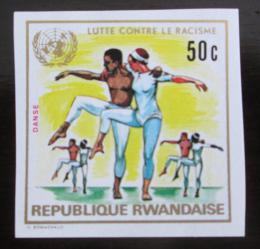 Poštová známka Rwanda 1972 Taneèníci neperf. Mi# 531 B