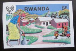 Poštová známka Rwanda 1987 Vesnice neperf. Mi# 1380 B