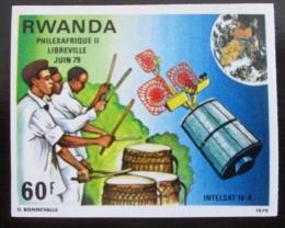 Poštová známka Rwanda 1979 Intelsat neperf. Mi# 983 B Kat 9.20€