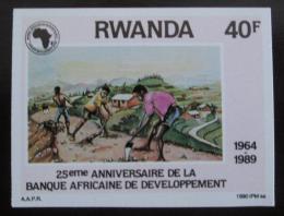 Poštová známka Rwanda 1990 Kultivace neperf. Mi# 1431 B