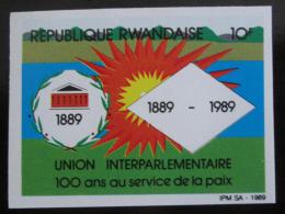 Poštová známka Rwanda 1989 Století unie neperf. Mi# 1412 B
