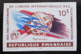 Poštová známka Rwanda 1965 Výroèí ITU neperf. Mi# 114 B