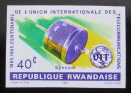 Poštová známka Rwanda 1965 Výroèí ITU neperf. Mi# 115 B
