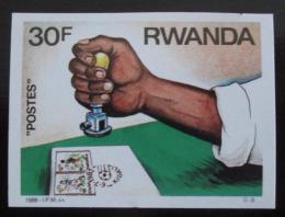 Poštová známka Rwanda 1986 Razítkování neperf. Mi# 1328 B
