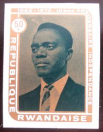 Poštová známka Rwanda 1972 Prezident Kayibanda neperf. Mi# 520 B Kat 7€