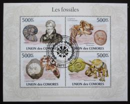 Poštové známky Komory 2009 Fosílie Mi# 2642-45 Kat 9€