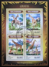 Poštové známky Mozambik 2014 Žirafy Mi# 7320-23 Kat 11€