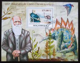 Potov znmka Mozambik 2009 Charles Darwin Mi# Block 284
