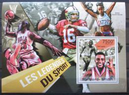 Poštová známka Burundi 2012 Slavní sportovci Mi# Block 193 Kat 9€