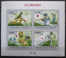 Potov znmky Burundi 2013 Kriket Mi# 3283-86 Kat 9.90