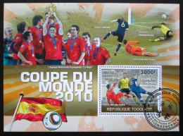 Poštová známka Togo 2010 MS ve futbale Mi# Block 548 Kat 12€ 