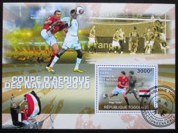 Poštová známka Togo 2010 Mistrovství Afriky Mi# Block 547 Kat 12€