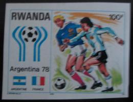 Poštová známka Rwanda 1978 MS ve gfutbale neperf. Mi# 951 B Kat 15€