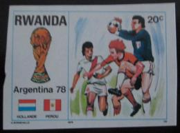 Poštová známka Rwanda 1978 MS ve futbale neperf. Mi# 944 B