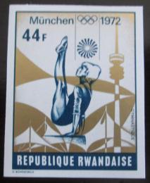 Poštová známka Rwanda 1972 LOH Mnichov neperf. Mi# 528 B Kat 16.20€