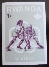 Poštová známka Rwanda 1976 LOH Montreal neperf. Mi# 802 B Kat 5.80€