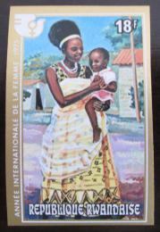 Potov znmka Rwanda 1975 Umenie, Rok en neperf. Mi# 730 B - zvi obrzok