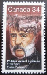 Poštová známka Kanada 1986 Philippe Aubert de Gaspe, spisovatel Mi# 993