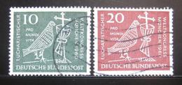 Poštové známky Nemecko 1960 Eucharistický kongres Mi# 330-31