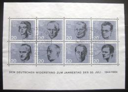 Poštové známky Nemecko 1964 Osobnosti Mi# Block 3 Kat 15€
