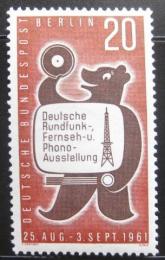 Poštová známka Západný Berlín 1961 Berlínský medvìd Mi# 217