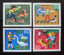 Poštové známky Nemecko 1972 Ochrana zvíøat Mi# 711-14 Kat 4€