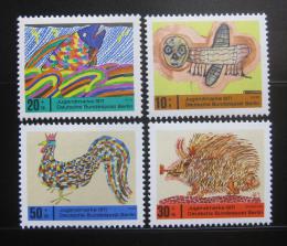 Poštové známky Západný Berlín 1971 Dìtské kresby Mi# 386-88
