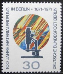 Poštová známka Západný Berlín 1971 Testovací laboratoø Mi# 416
