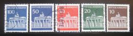 Poštové známky Nemecko 1966-67 Brandenburská brána Mi# 506-10