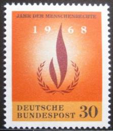 Poštová známka Nemecko 1968 Lidská práva Mi# 575