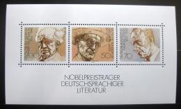 Poštové známky Nemecko 1978 Spisovatelé Mi# Block 16
