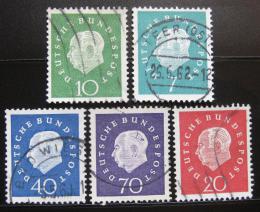 Poštové známky Nemecko 1959 Prezident Theodor Heuss Mi# 302-06