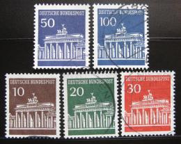 Poštové známky Nemecko 1966-67 Brandenburská brána Mi# 506-10
