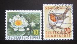 Poštové známky Nemecko 1957 Fauna a flóra Mi# 274-75