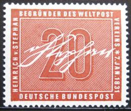 Poštová známka Nemecko 1956 Heinrich von Stephan Mi# 227 Kat 8€