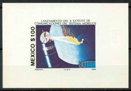 Poštová známka Mexiko 1985 Satelit Morolos Mi# Block 32
