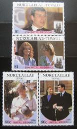 Poštové známky Tuvalu Nukulaelae 1986 Krá¾ovská svadba Mi# 96-99