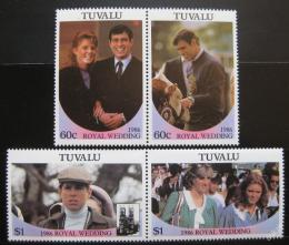 Poštové známky Tuvalu 1986 Krá¾ovská svadba Mi# 377-81