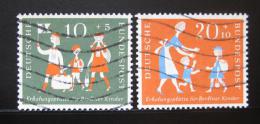 Poštové známky Nemecko 1957 Prázdniny Mi# 250-51