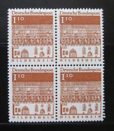 Poštové známky Nemecko 1966 Hildesheim, ètyøblok Mi# 501