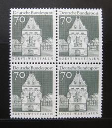 Poštové známky Nemecko 1967 Osthofen, ètyøblok Mi# 497