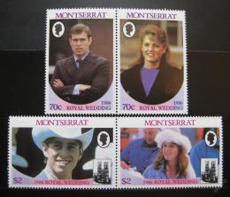 Poštové známky Montserrat 1986 Krá¾ovská svadba Mi# 638-41