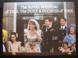 Poštová známka Montserrat 1986 Krá¾ovská svadba Mi# Block 37