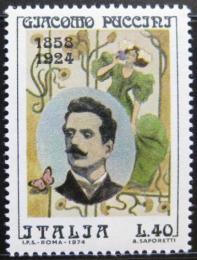 Poštová známka Taliansko 1974 Giacomo Puccini, skladatel Mi# 1461