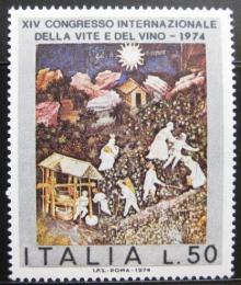 Poštová známka Taliansko 1974 Mezinárodní kongres vína Mi# 1464