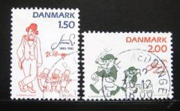 Poštové známky Dánsko 1982 Karikatury Mi# 764-65