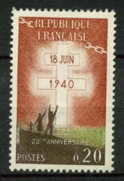 Poštová známka Francúzsko 1960 Odpor proti válce Mi# 1315