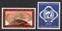 Poštové známky OSN Ženeva 1970 Symboly OSN Mi# 9-10