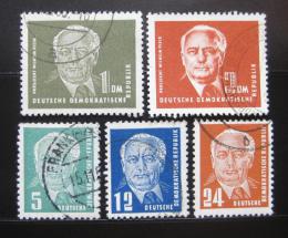 Poštové známky DDR 1950-51 Prezident Pieck Mi# 251-55