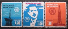 Poštové známky Mexiko 1978 Ropný prùmysl Mi# 1578-80